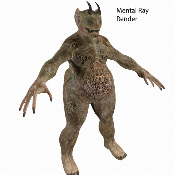 3d max creature demon - Fat Monger Demon... by andrew alonso